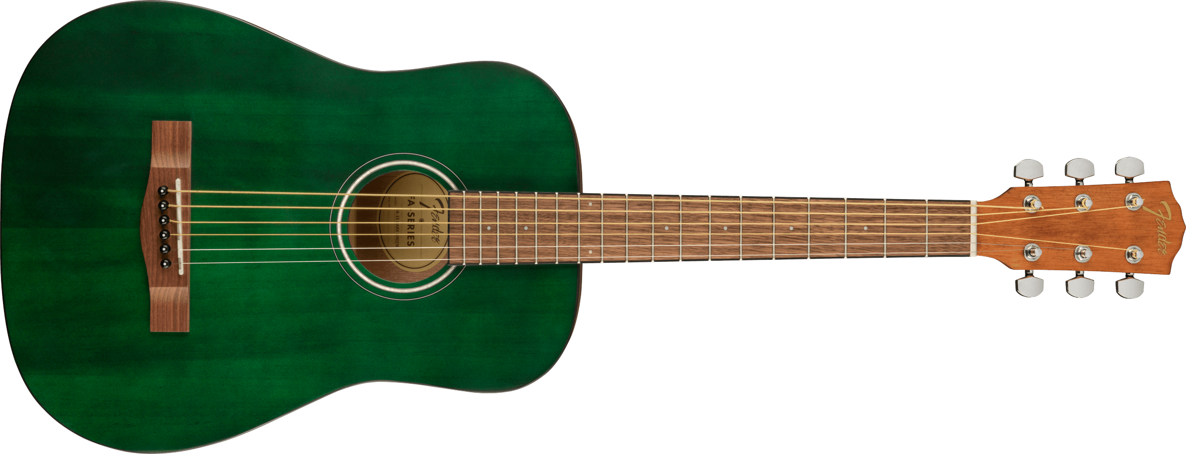 Image of Fender FA-15 3/4 Steel String Acoustic Guitar Green